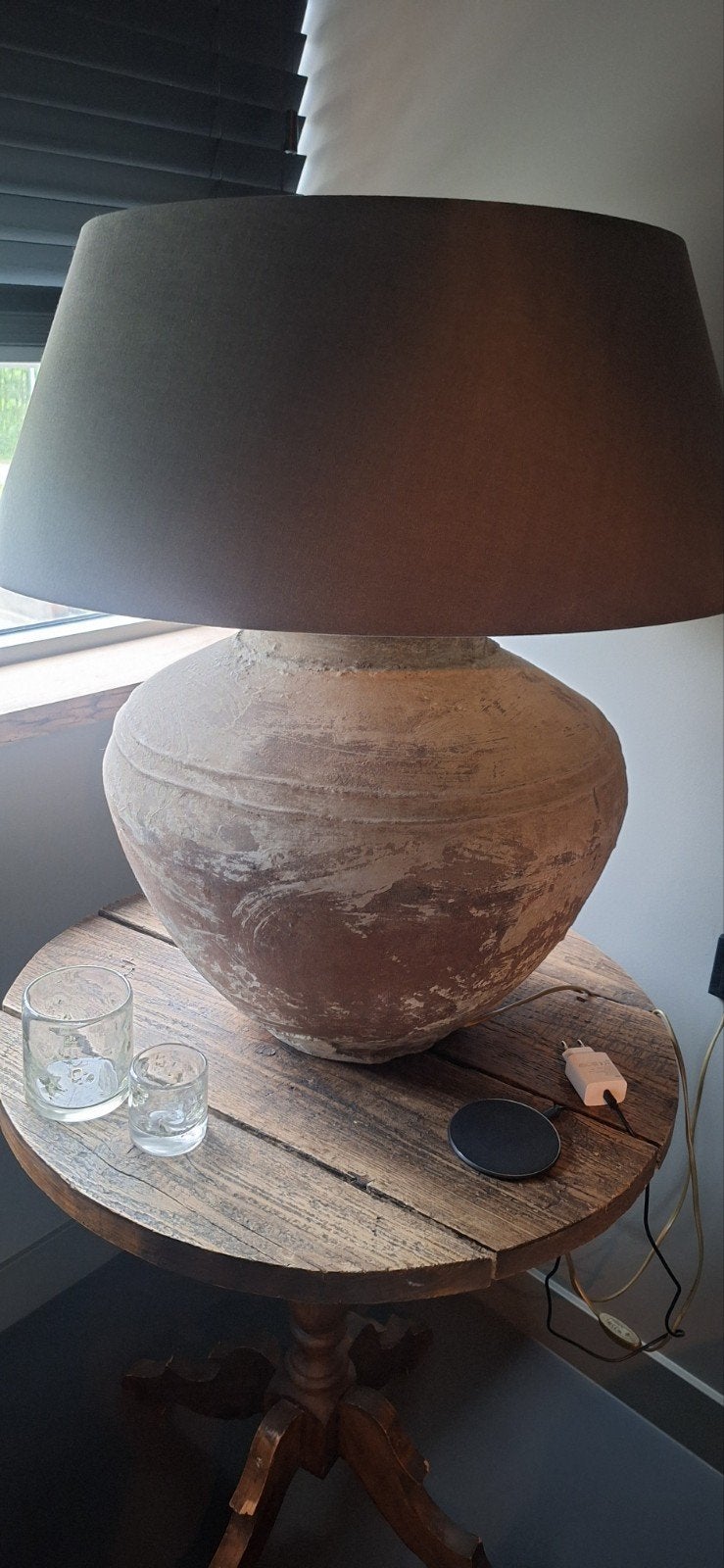Grote Aura Peeperkorn Kruiklamp met Kap, Huis en Inrichting, Ophalen