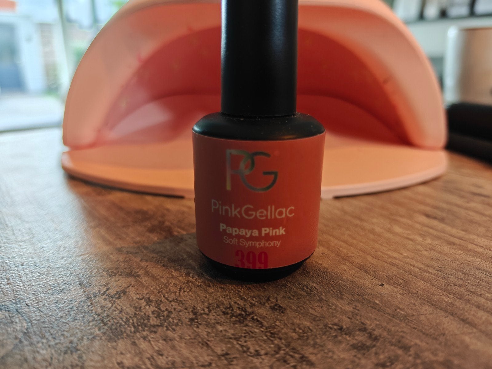 PinkGellac gellak -Papaya Pink, Pink Frosting, Meringue Pink, Ophalen of Verzenden, Zo goed als nieuw, Handen en Nagels, Make-up