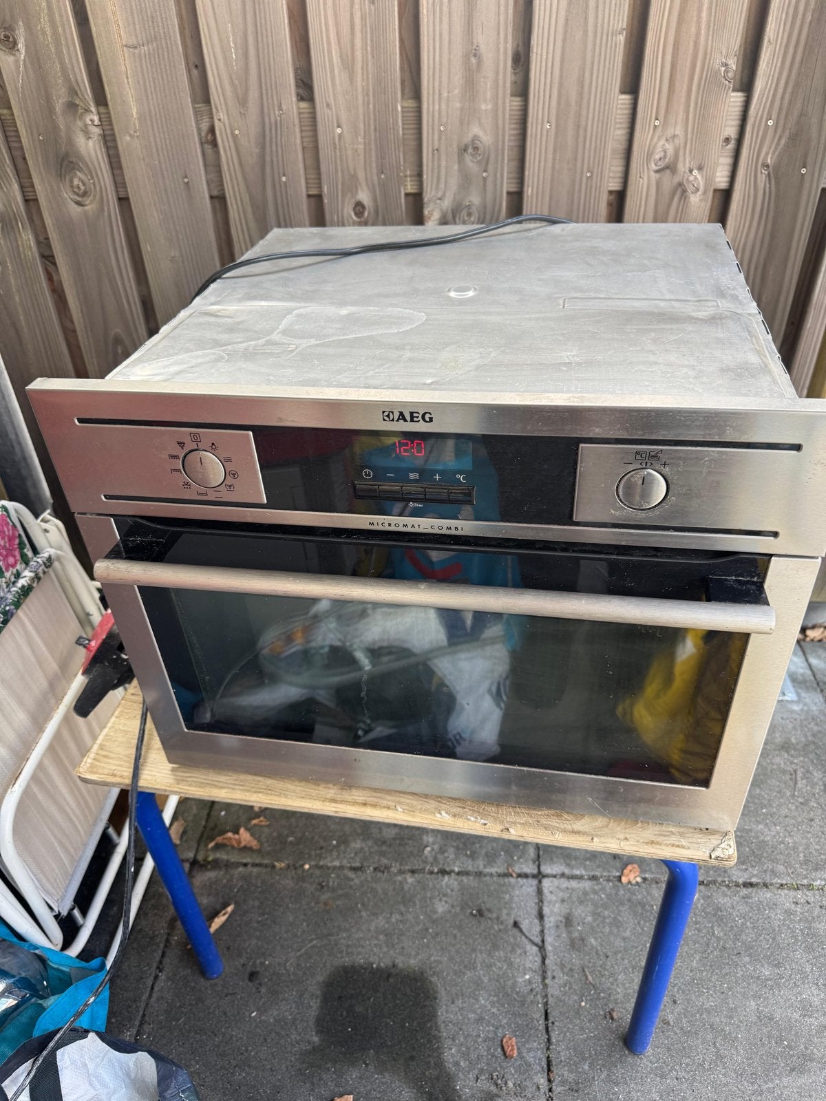 AEG Micromat Combi Inbouw Oven - KM4400001M, Witgoed en Apparatuur, Ophalen, 45 tot 50 cm, Gebruikt, Combi-oven