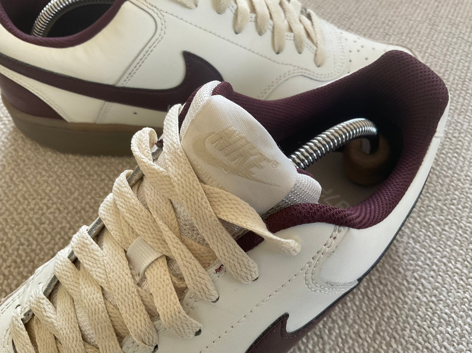 Foto 3 van NIKE Court Vision Low Brown/Burgundy mt.45 Nu €30,-