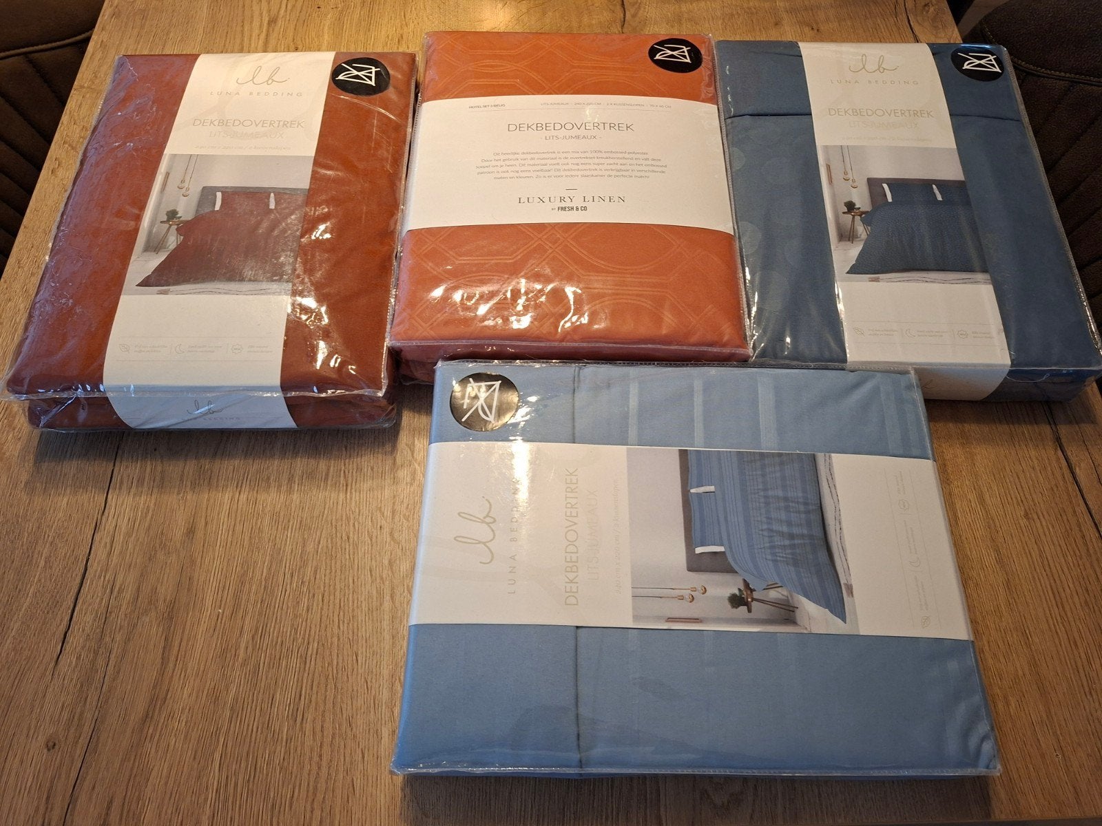 Luna Bedding Dekbedovertrek Lits-jumeaux nieuw, Dekbedovertrek, Nieuw, Ophalen of Verzenden, Overige merken