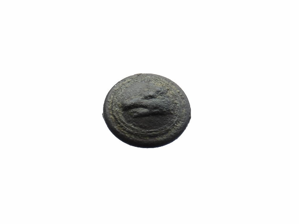Knoop Ø17mm Hond   b584, Ophalen of Verzenden, Brons