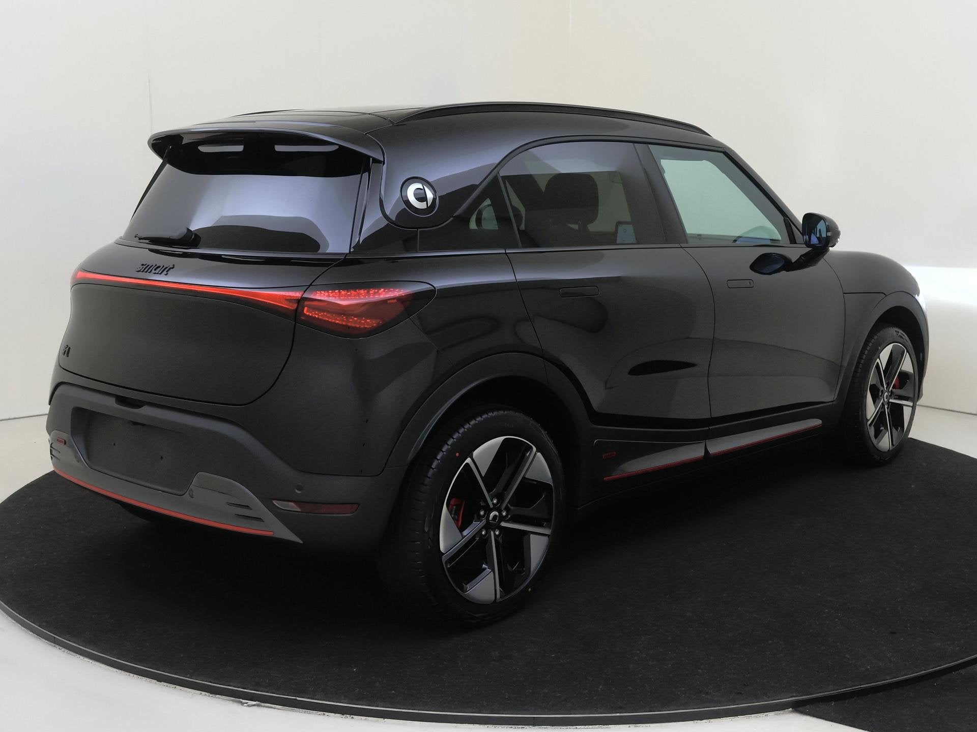smart #1 BRABUS 66 kWh / Memory-Stoelen / Carplay / 360Grade, Auto's, Automaat, Verwarmde buitenspiegels, 428 pk, Alcantara