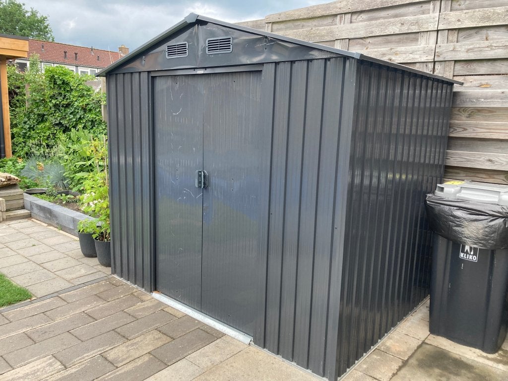 schuurtje met twee schuifdeuren, Tuin en Terras, Tuinhuizen, Overige materialen, Schuur, Zonder ramen, Ophalen