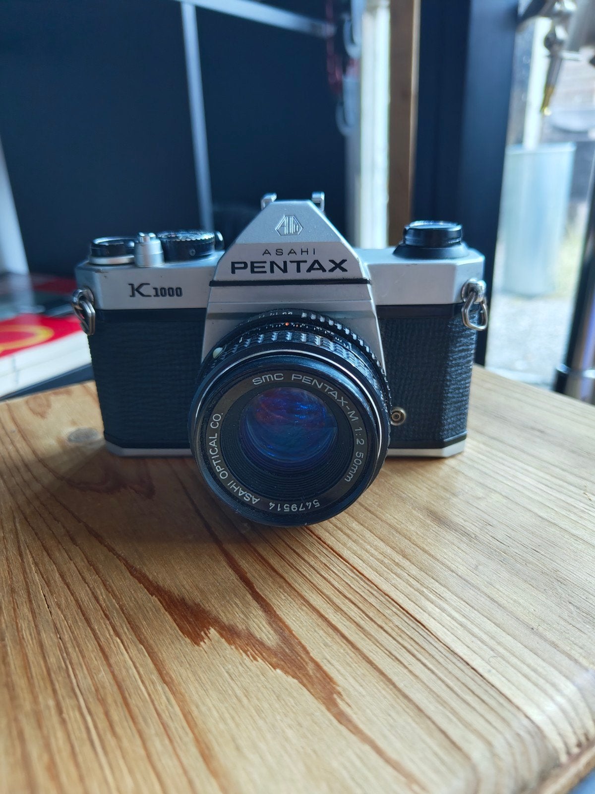 Pentax K1000 + 50mm Lens - werkend & getest, Audio, Tv en Foto, Fotocamera's Analoog, Ophalen of Verzenden, Spiegelreflex, Pentax
