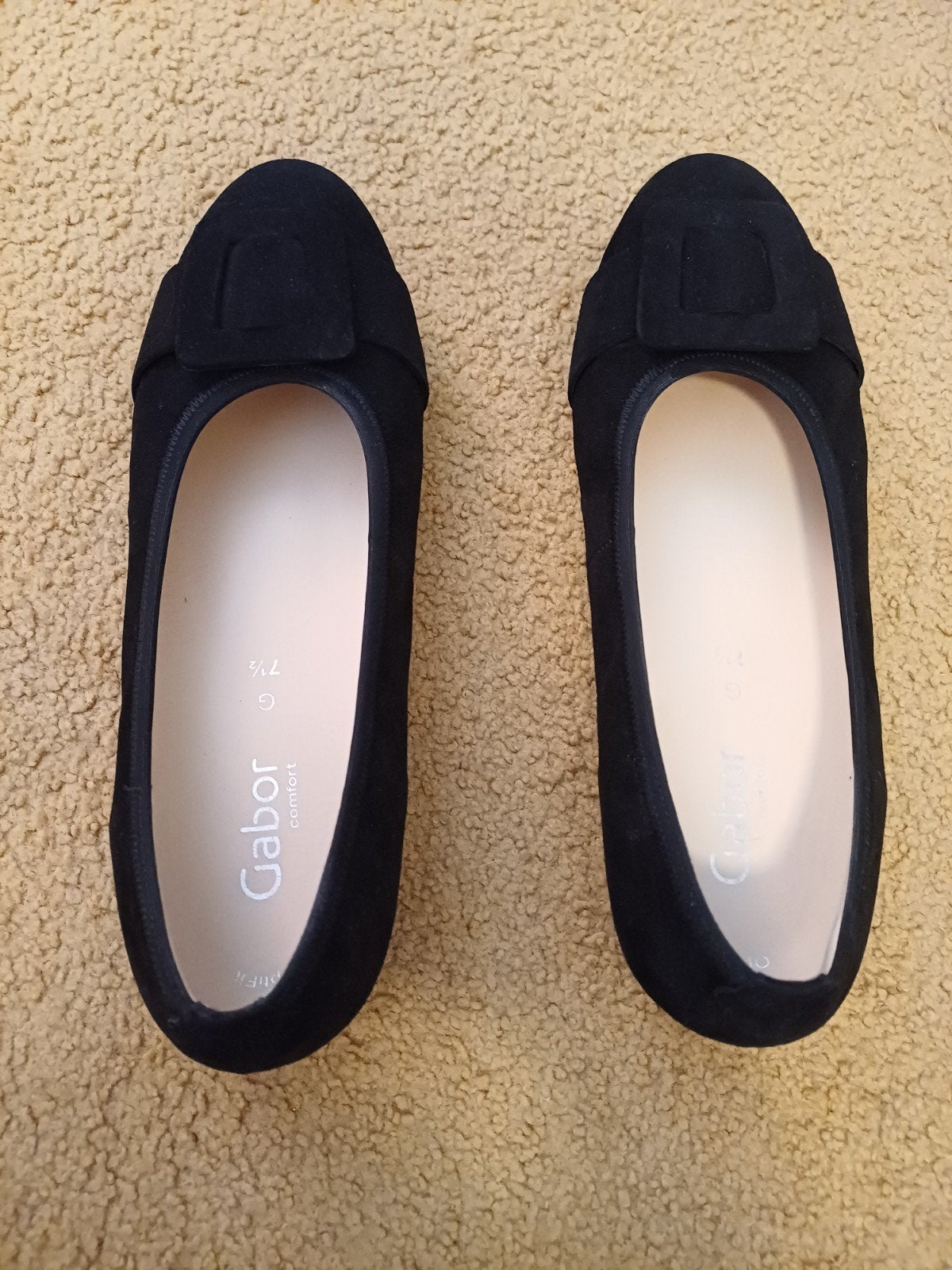 Gabor Comfort Ballerina's (maat 41, wijdtemaat G) z.g.a.n., Zwart, Gabor, Zo goed als nieuw, Ballerina's