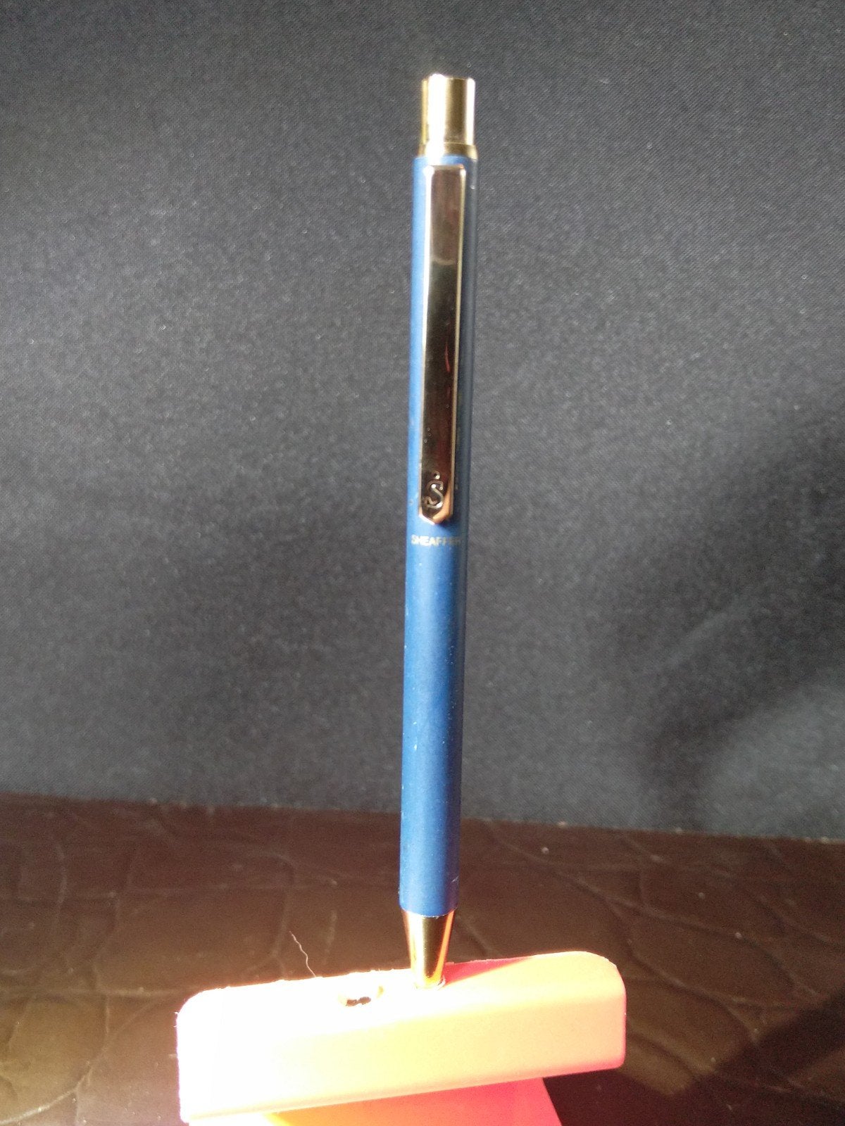 Vintage Sheaffer Vulpotlood - Blauw met Goudkleurige Clip, Verzamelen, Ophalen of Verzenden, Gebruikt, Vulpotlood, Sheaffer