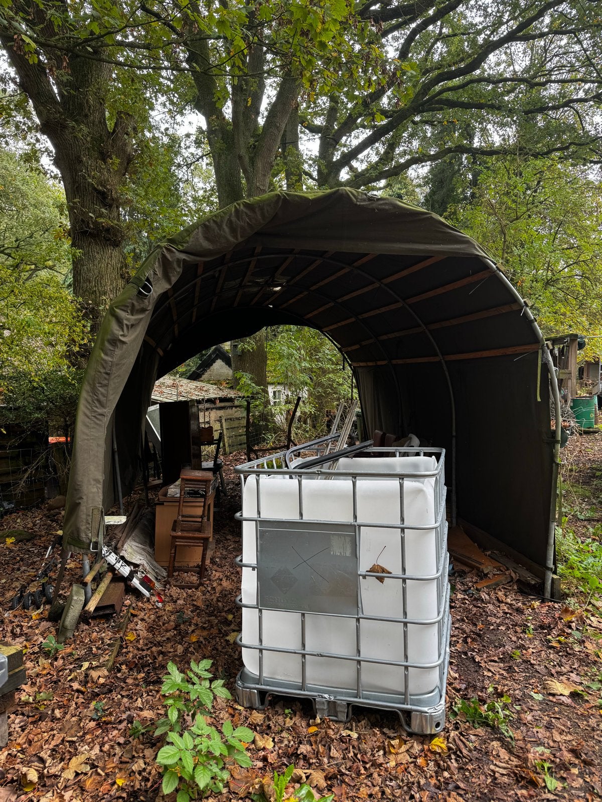 Leger tunnel tent - 5m lang, 3.10m breed, 2.80m hoog, Caravans en Kamperen, Ophalen, Gebruikt, X, X