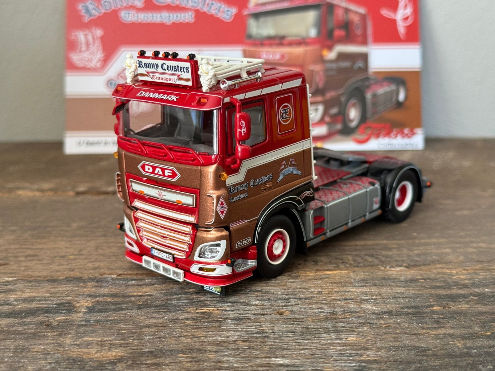 Tekno - DAF XF Ronny Ceusters, Hobby en Vrije tijd, Modelauto's | 1:50, Ophalen of Verzenden, Bus of Vrachtwagen, Tekno
