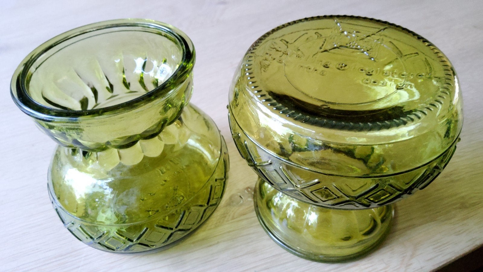 2 Vintage Hyacinten vaas Sprankling Design Hyacint vaasjes., Ophalen of Verzenden