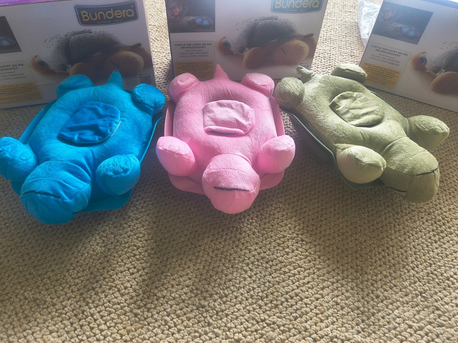Bundera Schildpad Nachtlampje met Sterrenprojectie partij, Ophalen, Zo goed als nieuw, Jongen of Meisje