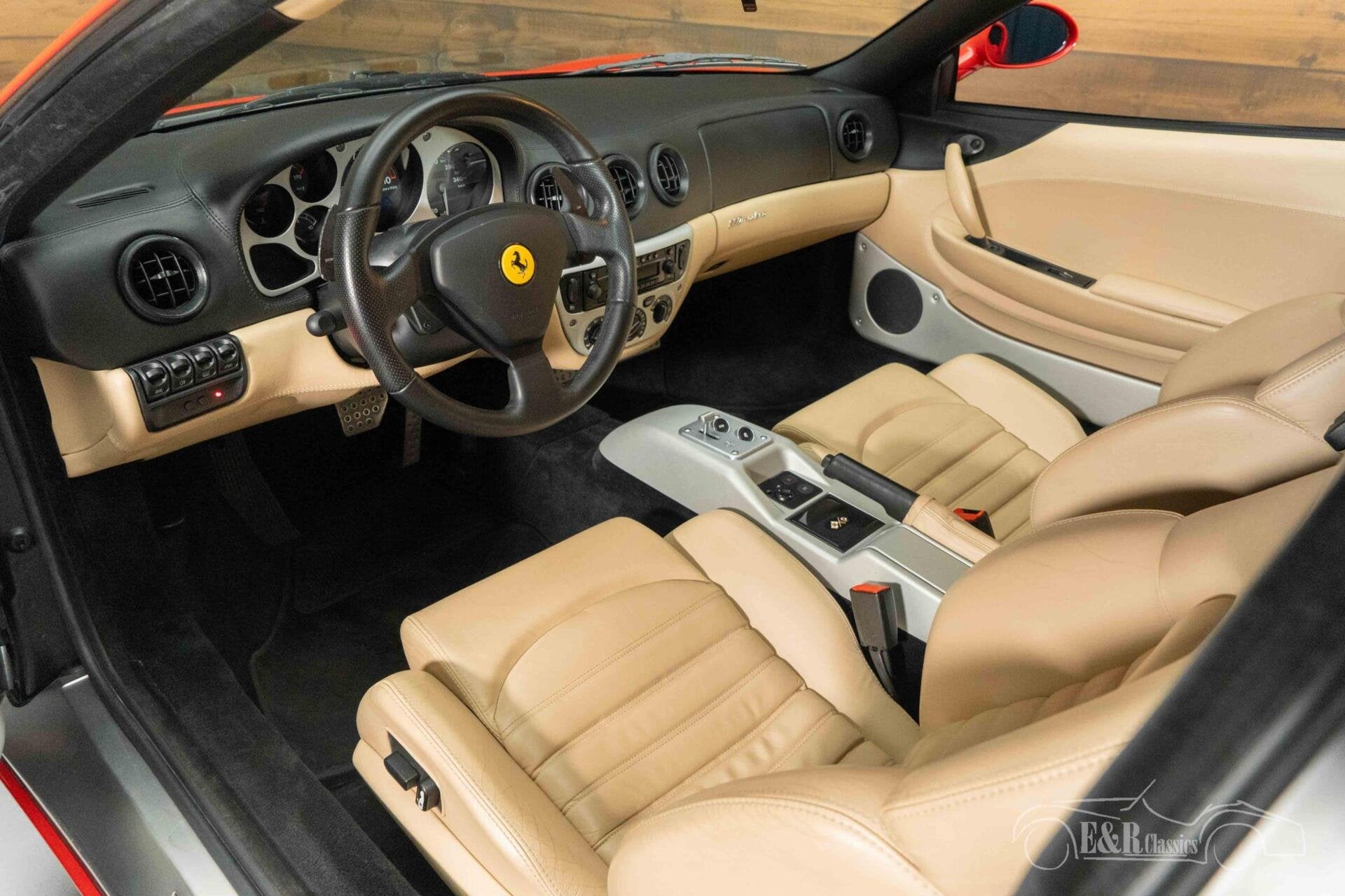Ferrari 360 Modena Coupé | 2001, Auto's, Achterwielaandrijving, Beige, Leder, Bedrijf