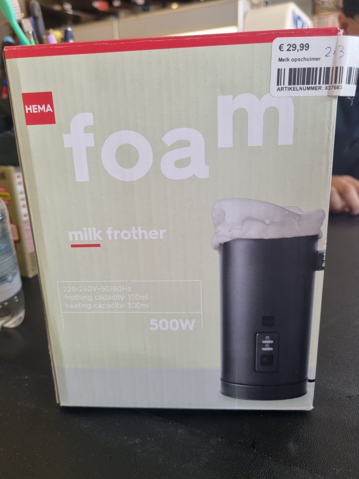 Hema Foam Melkopschuimer - Nieuw in doos, Elektrische melkopschuimer, Hema, Klantenservice@hema.nl, Nieuw