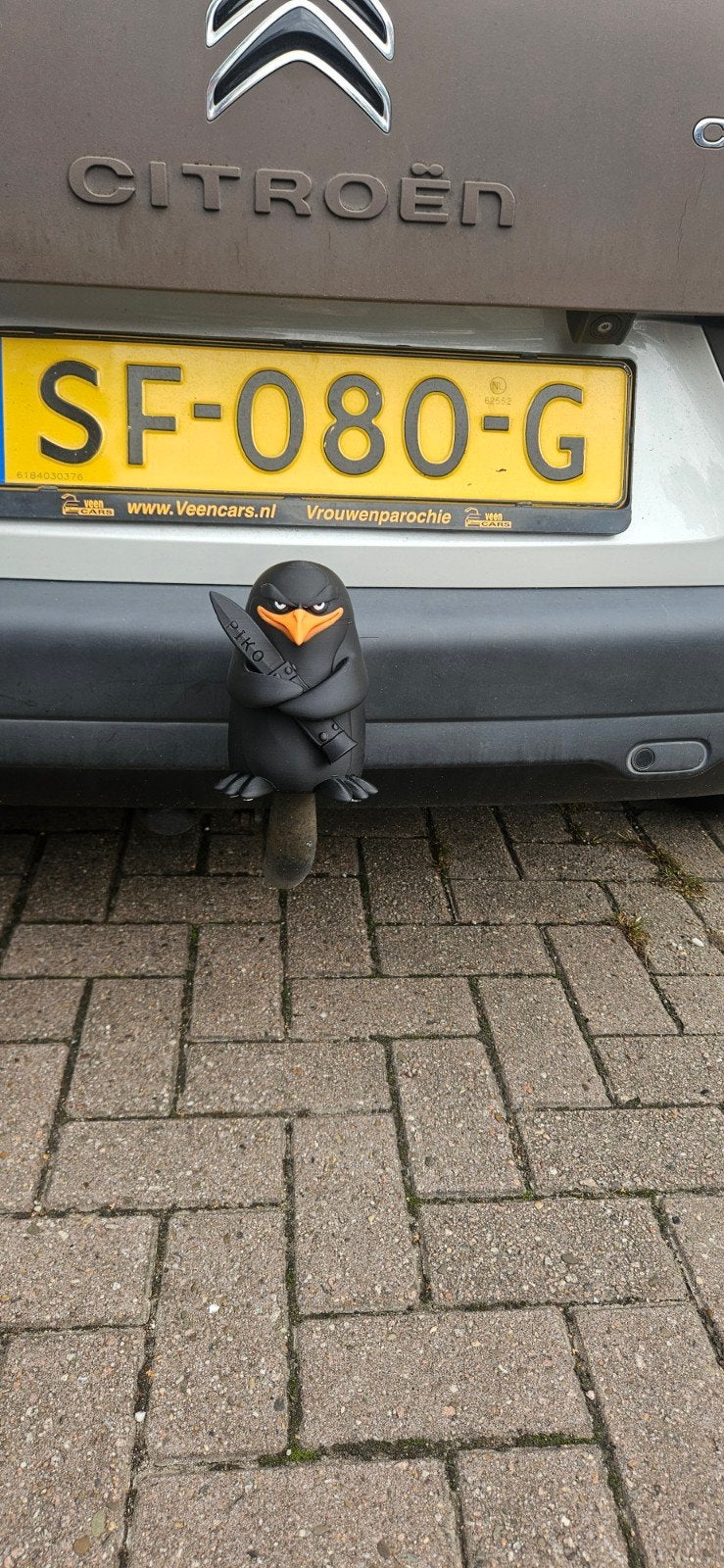 Trekhaakdop Piko de Pinguïn met mes, Ophalen of Verzenden