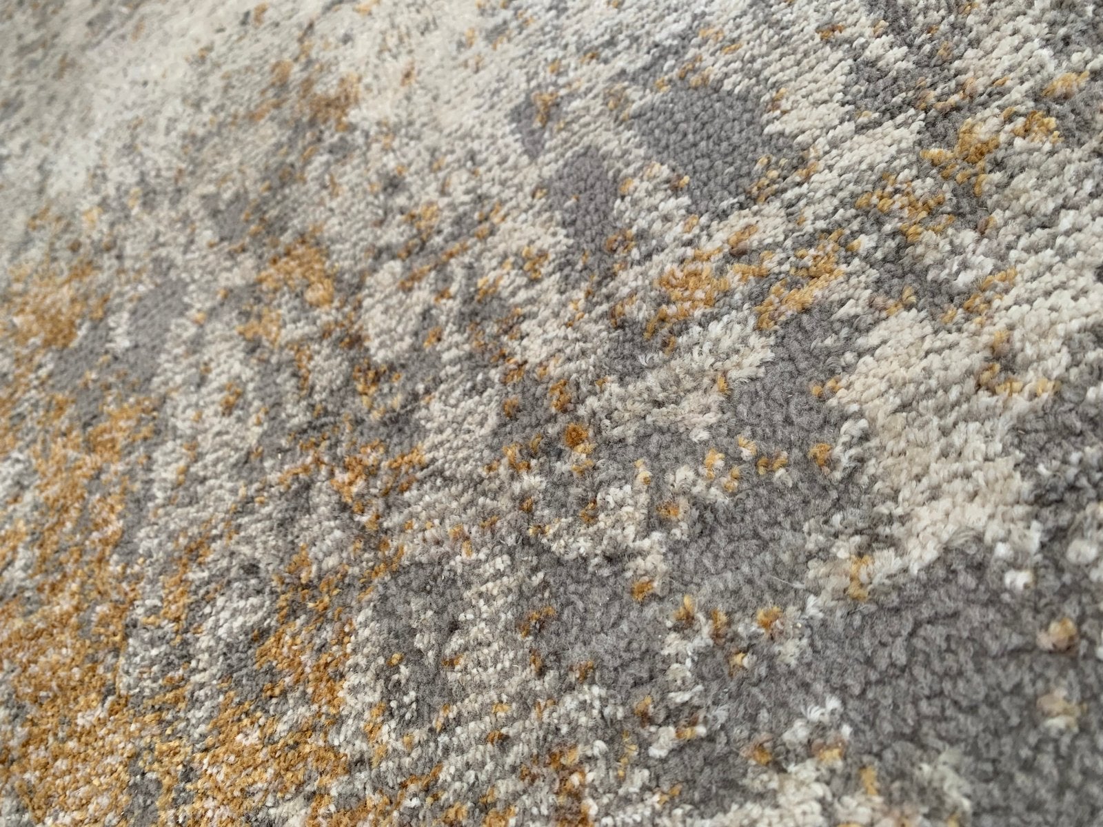 Modern Vloerkleed Grijs/Goud/Brons 160x230cm, Huis en Inrichting, Ophalen, 150 tot 200 cm, 200 cm of meer, Zo goed als nieuw