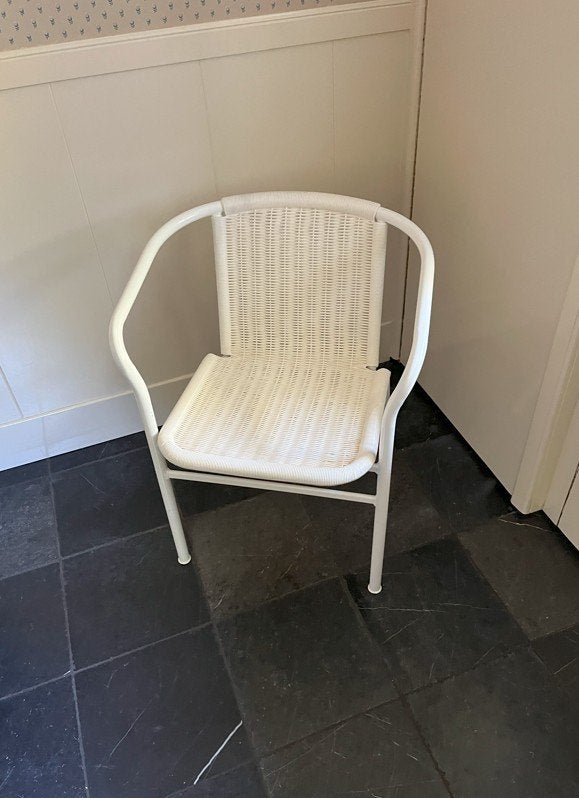witte badkamerstoel, Diversen, Ophalen, Gebruikt