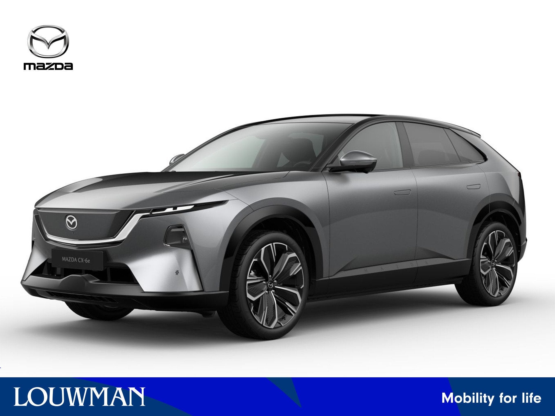 Mazda CX-6e Takumi 78 kWh | Direct te bestellen! Leverbaar I, Auto's, Automaat, 12 maanden, Achterwielaandrijving, Zwart