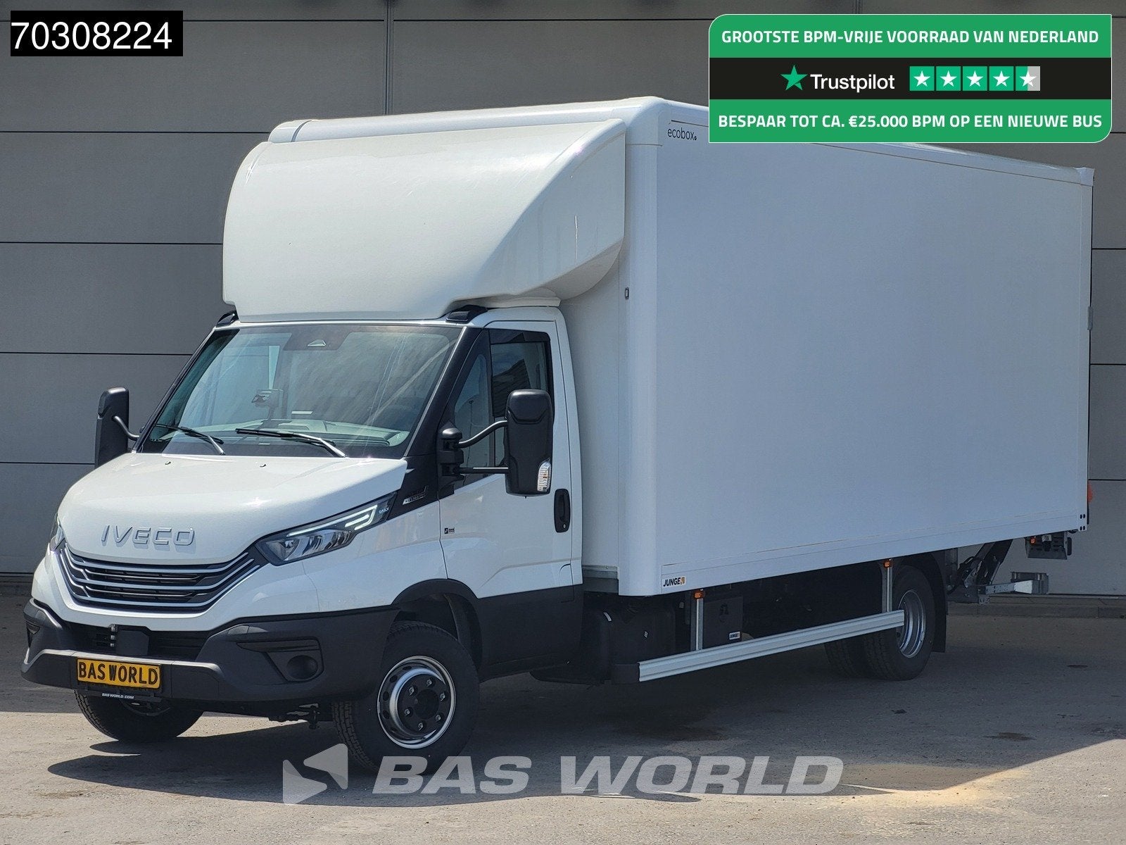 Iveco Daily 70C21 Automaat Luchtvering 1000KG Laadklep Bakwa, Auto's, Stof, Euro 6, 4 cilinders, Iveco
