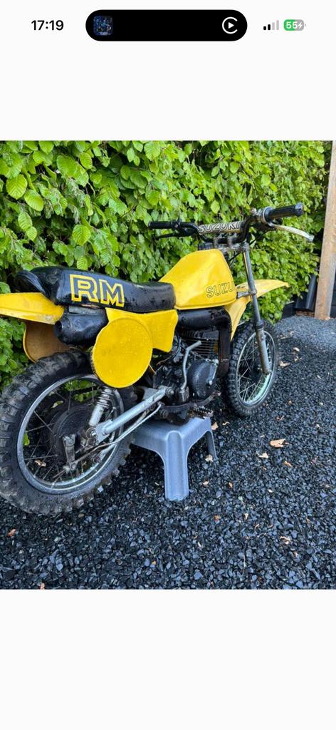 Suzuki rm50 50 cc oldtimer twinshock crosser kids, Fietsen en Brommers, Ophalen of Verzenden, Zo goed als nieuw