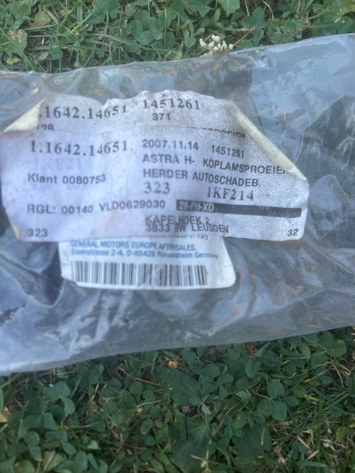 Opel Astra H Koplamp Sproeier Kap Links 1.1642.14651, Ophalen of Verzenden, Nieuw, Opel