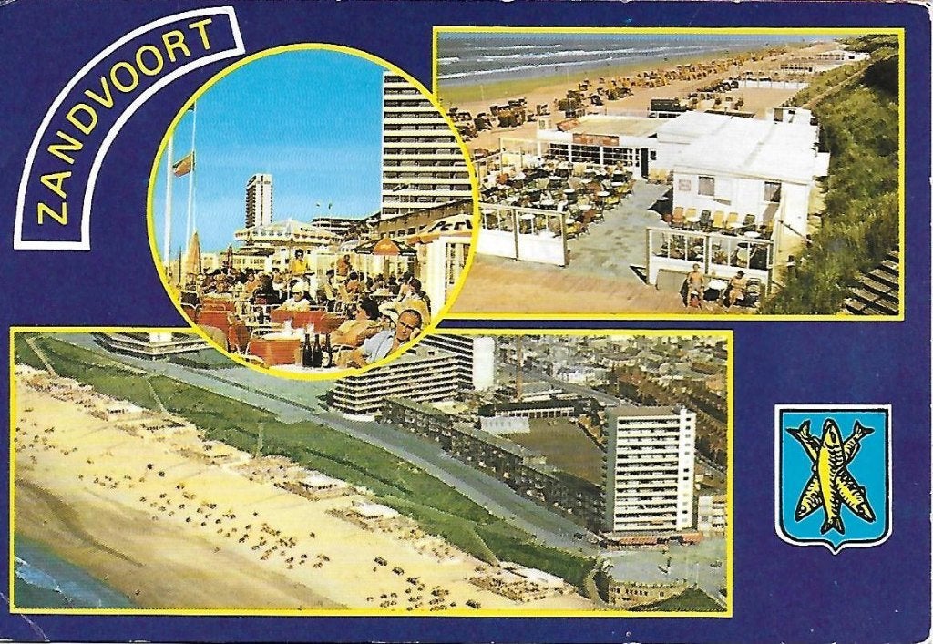 Zandvoort Gelopen Ansichtkaart ( A983 ), Ophalen of Verzenden, 1980 tot heden, Gelopen, Noord-Holland