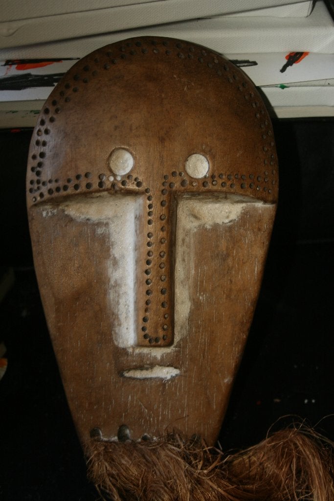 OUD LEGA-METOKO HANDMASKER R.D.CONGO--EARLY LEGA METOKO MASK, Verzenden