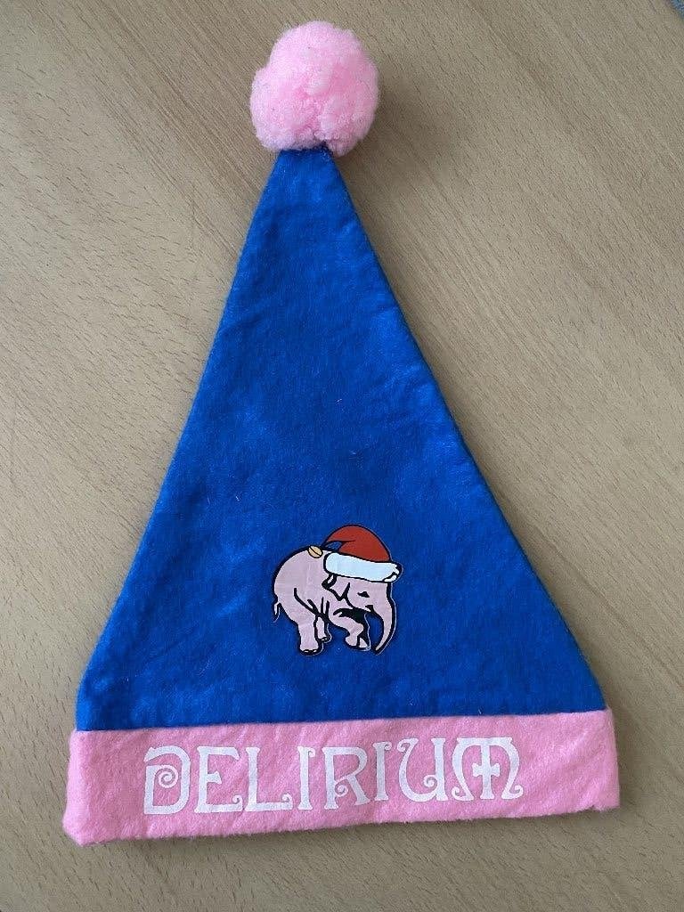 Delirium bier muts - kerst - blauw roze, Ophalen of Verzenden, Nieuw, Kleding, Overige merken