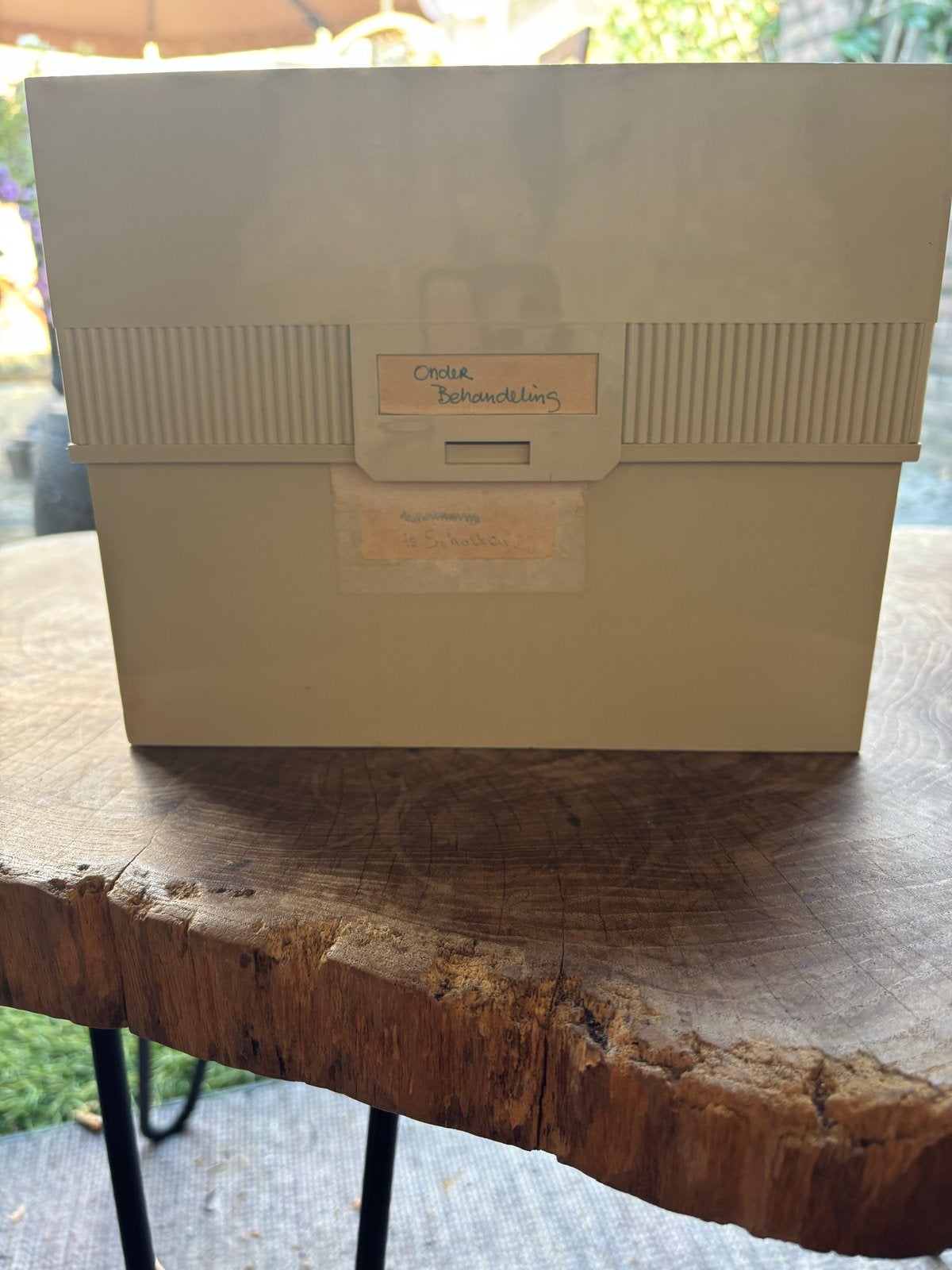 Vintage LYNX cassettebox / opbergbox - Jaren 70 retro, Ophalen of Verzenden, Gebruikt