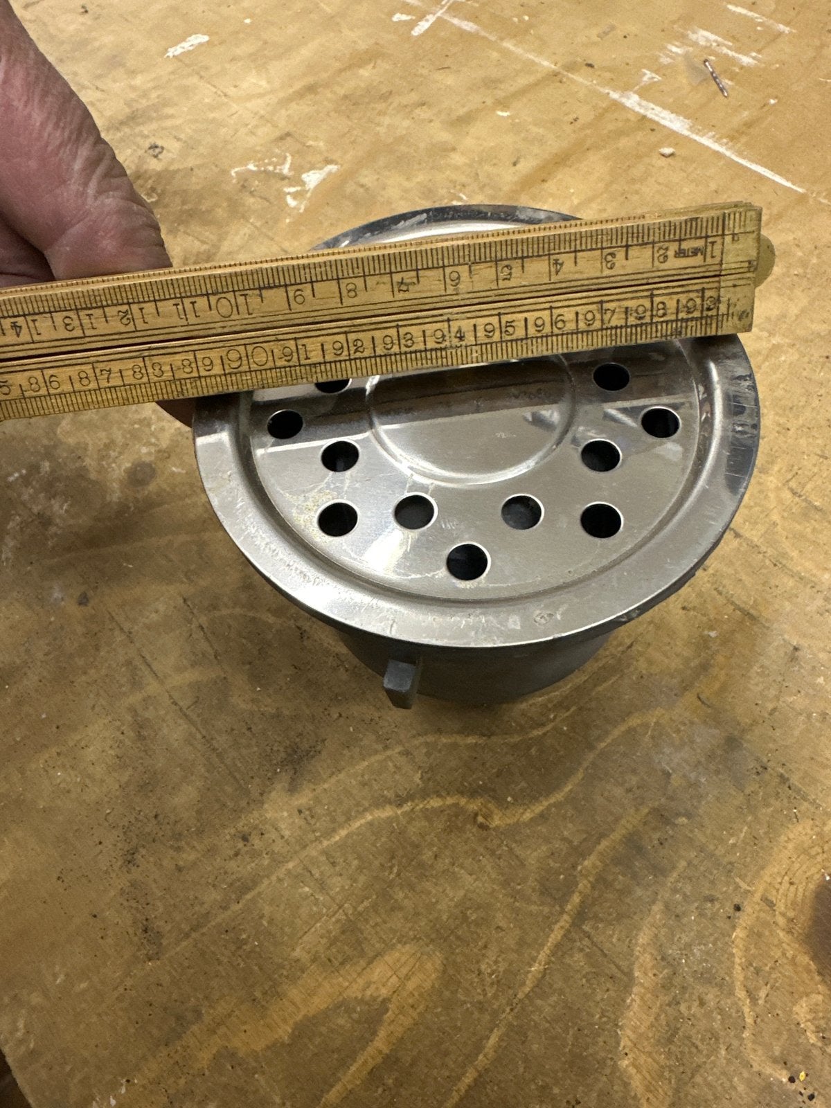 Rond RVS deksel 110 mm met loden put, Ophalen of Verzenden, Nieuw, Rvs, Douche