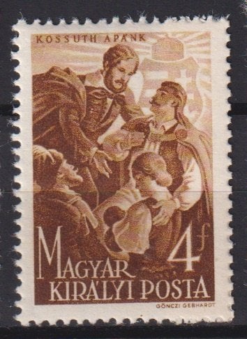 Hongarije 1944 Schilderij Lajos Kossuth, Verzenden, Postfris, Overige thema's