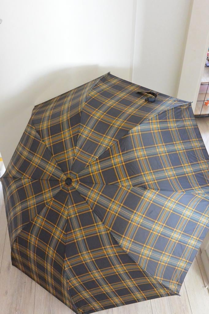Paraplu - Burberry print, Sieraden, Tassen en Uiterlijk, Paraplu's, Ophalen of Verzenden, Gebruikt, Blauw