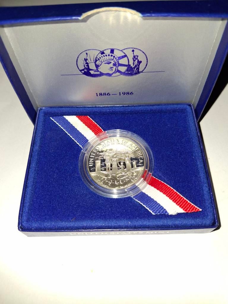 Half dollar PROOF 1886/1986 Liberty coin, Ophalen of Verzenden, Noord-Amerika