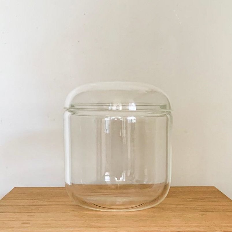 Voorraadpot John Pawson minimalistisch design, Ophalen of Verzenden, Glas, Pot, Bus of Blik