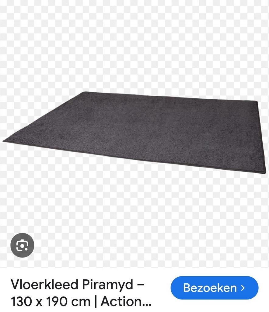 Nieuw antraciet vloerkleed Piramyd 130x190, Huis en Inrichting, 100 tot 150 cm, Nieuw, Ophalen of Verzenden, Grijs