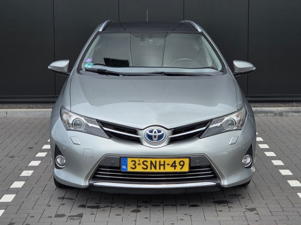 Toyota Auris Touring Sports 1.8 Hybrid Lease Pro, Euro 5, Gebruikt, Leder en Stof, Origineel Nederlands