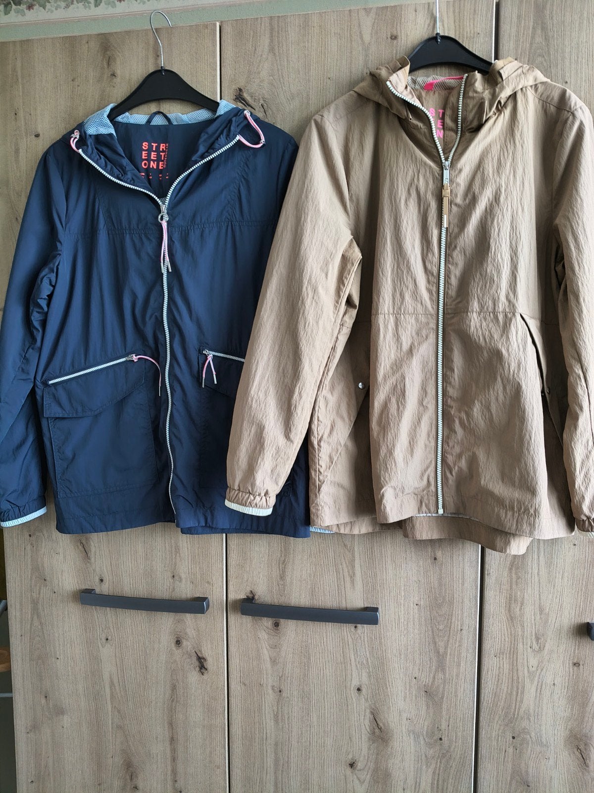 2 Street One jassen: donkerblauw en beige, maat 38/40, Street One, Ophalen of Verzenden