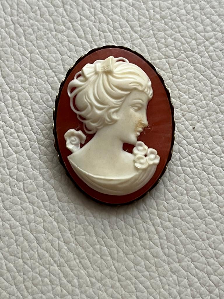 Vintage broche, Ophalen of Verzenden, Zo goed als nieuw, Overige materialen