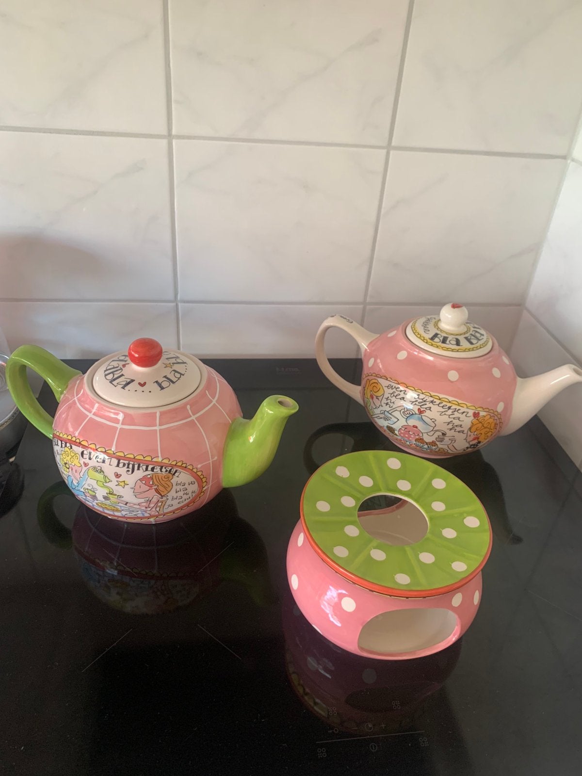 2 theepotten met warmhouder, Ophalen, Overige materialen, Overige typen, Zo goed als nieuw