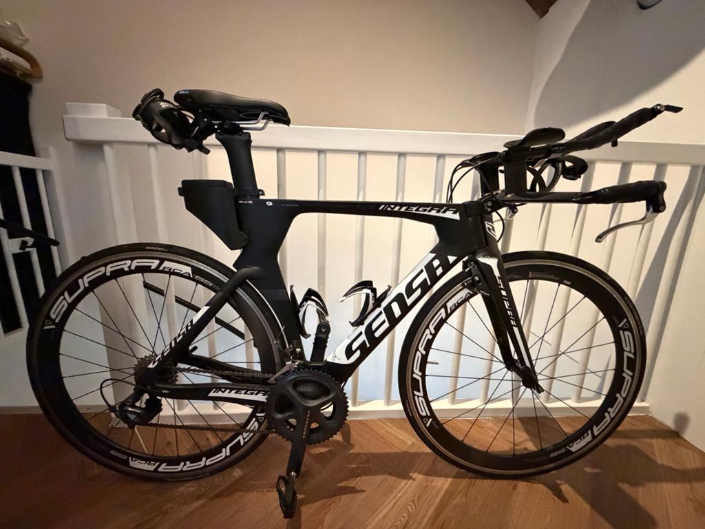 Sensa Integro Triathlonfiets - Ultegra, Supra BCA 55, Fietsen en Brommers, Fietsen | Racefietsen, 28 inch, Gebruikt, Carbon, 15 tot 20 versnellingen