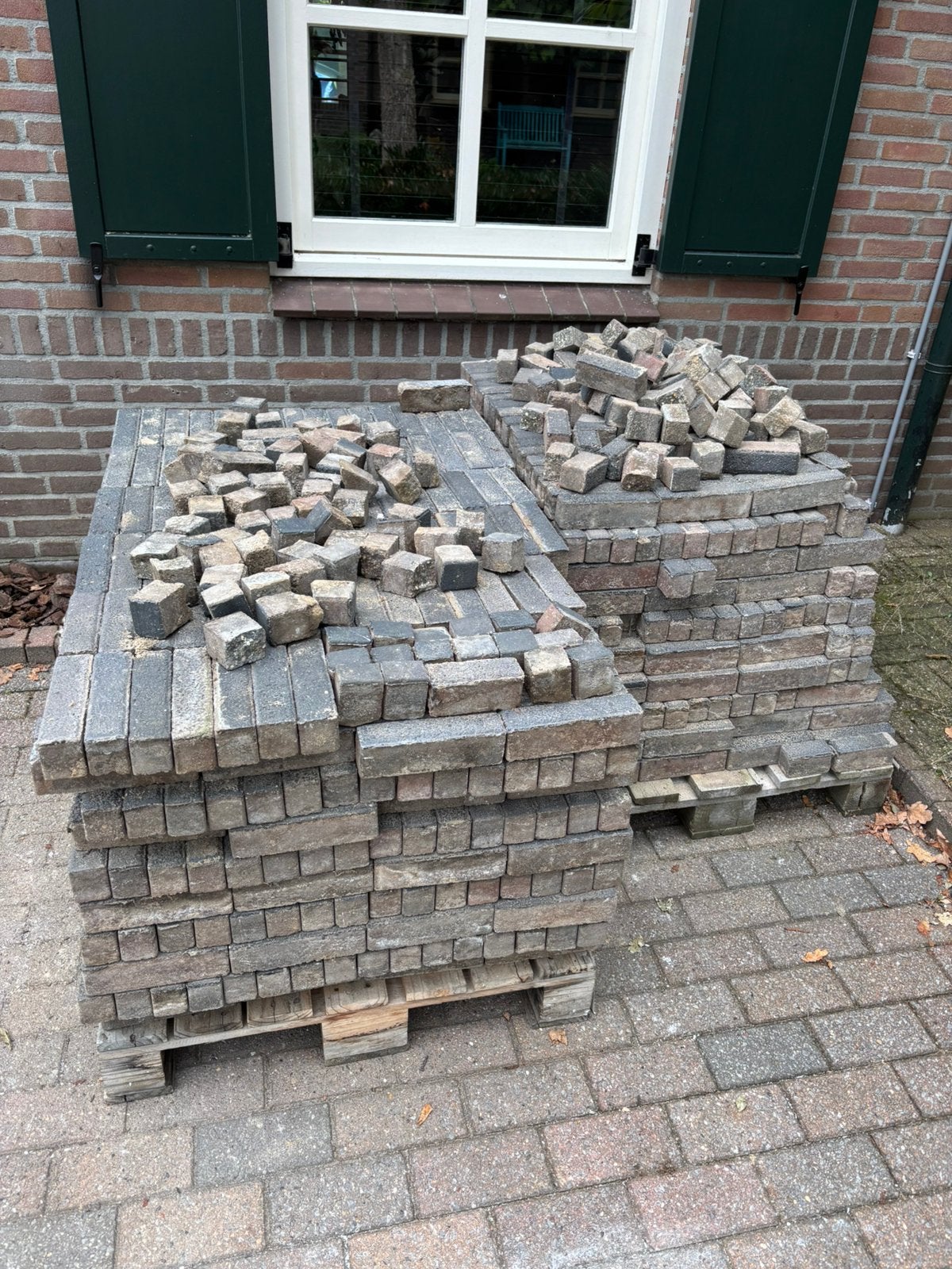 2 Pallets klinkers +- 18 m2, Ophalen, Zo goed als nieuw, Beton, Klinkers