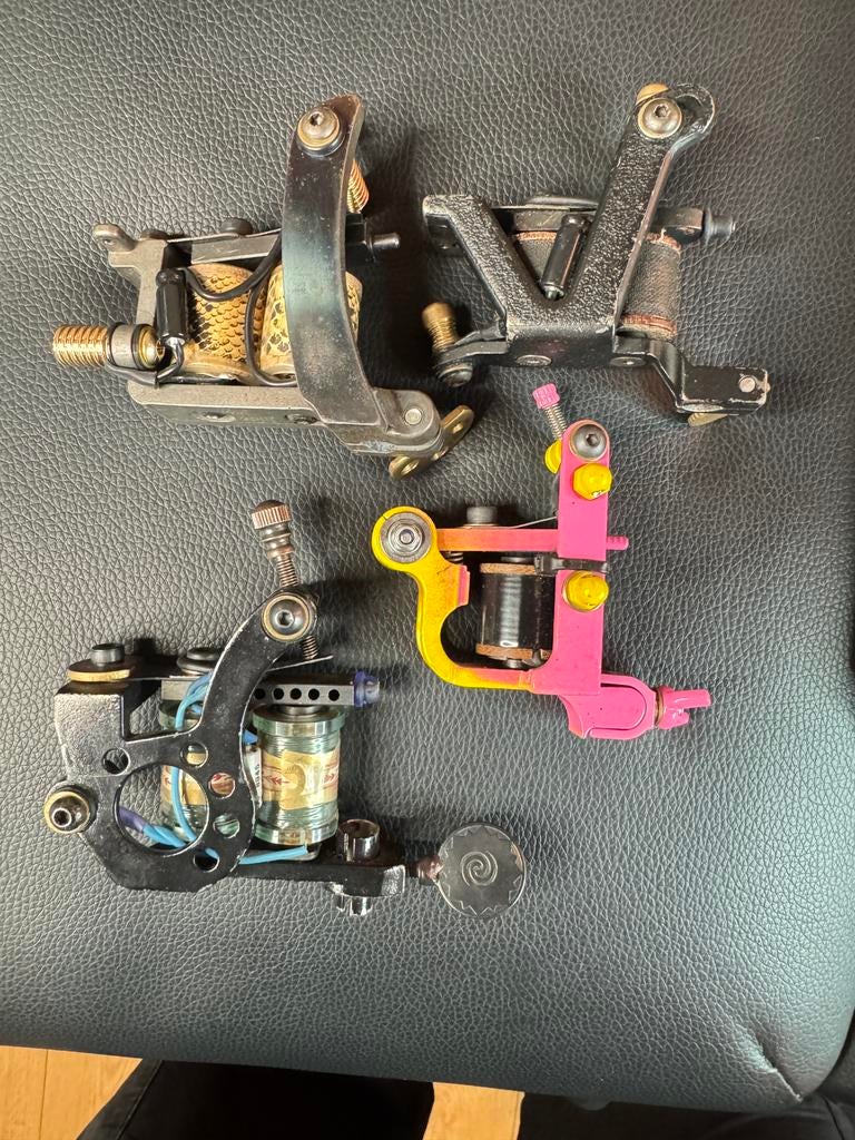 Custom build tattoo coil machines set, Ophalen of Verzenden, Zo goed als nieuw