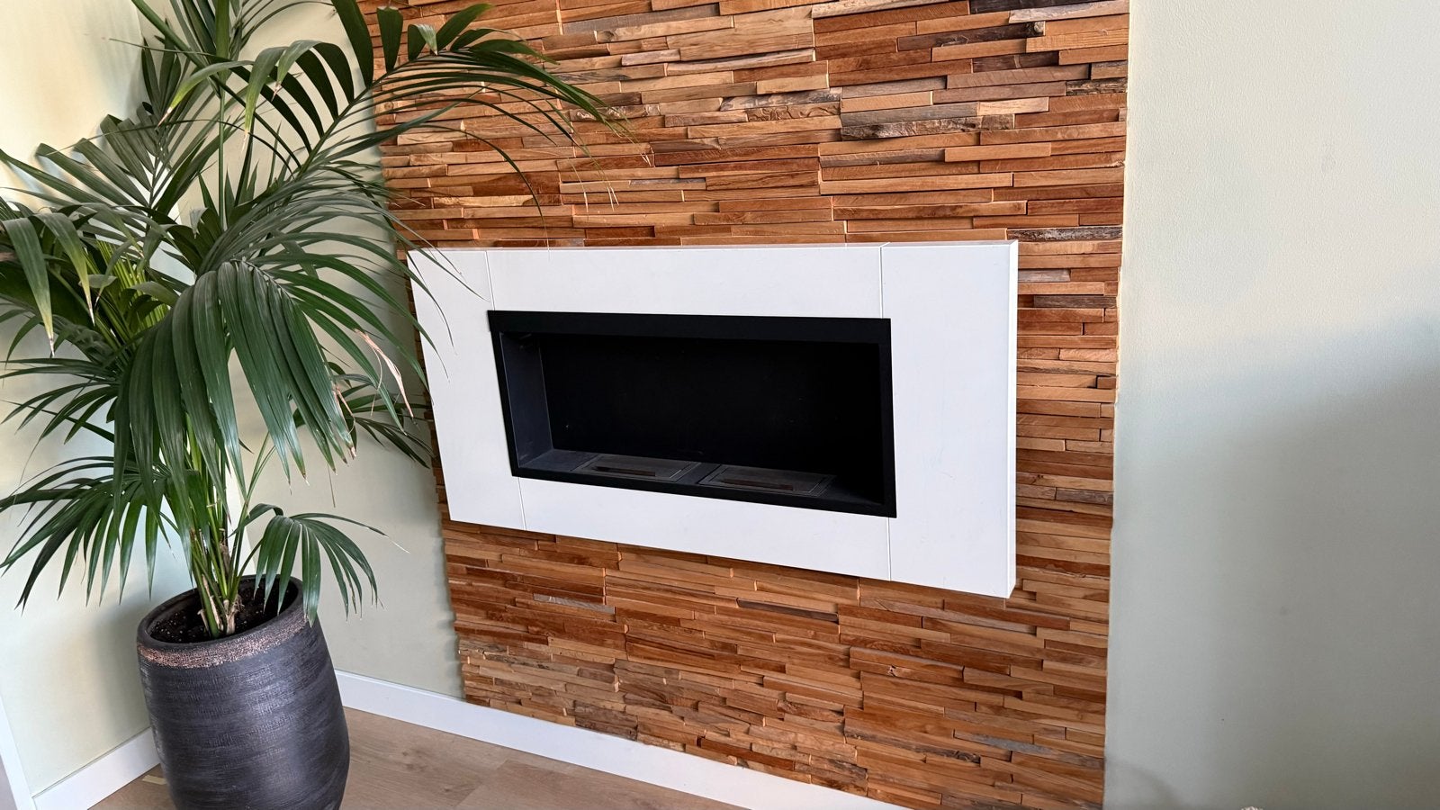 Bio-Ethanol Haard - Wit, Huis en Inrichting, Haarden, Ophalen, Gebruikt, Inbouwhaard, Overige soorten