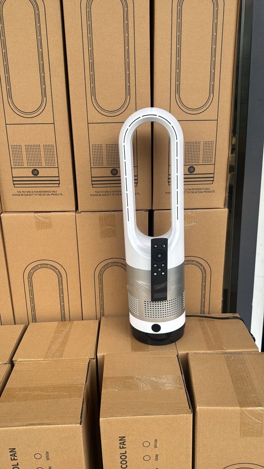 Bladeless Torenventilator - 8 Snelheden - 80 Draaibaar, Ophalen, Nieuw, Torenventilator