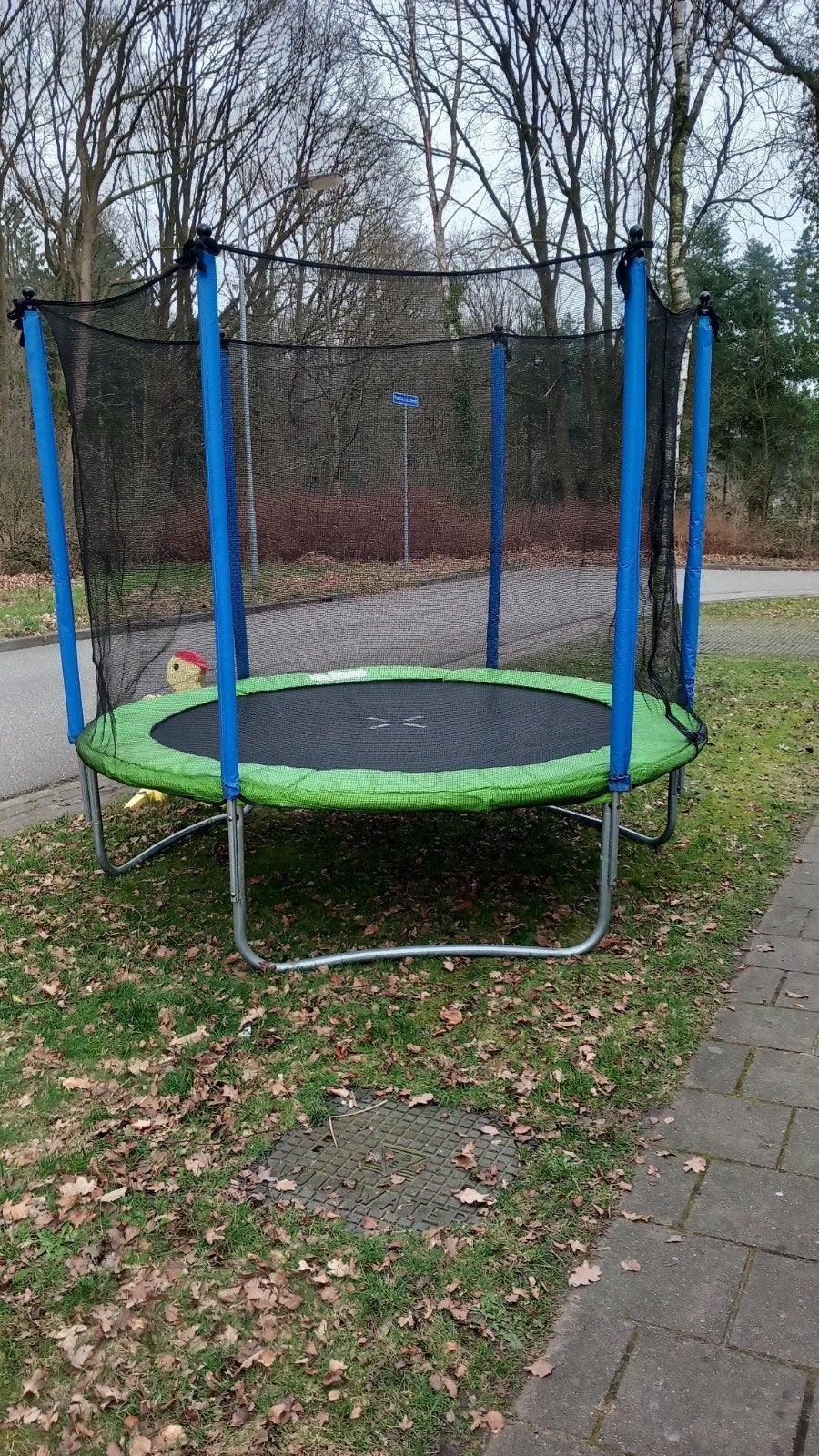 Trampoline met net - 250cm diameter, Ophalen, Gebruikt