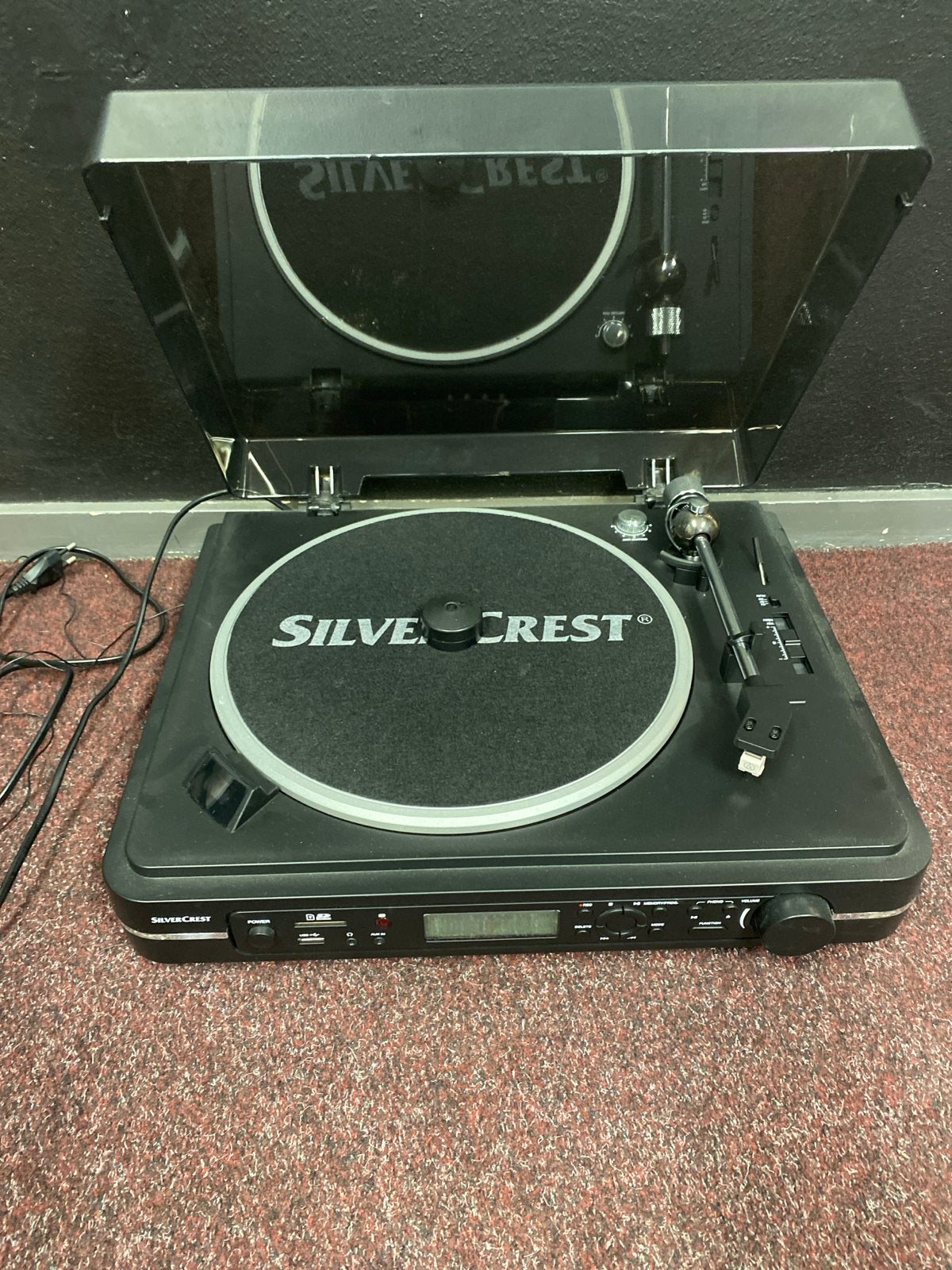 SilverCrest USB Platenspeler KH 2431, Overige merken, Ophalen of Verzenden, Zo goed als nieuw, USB-aansluiting