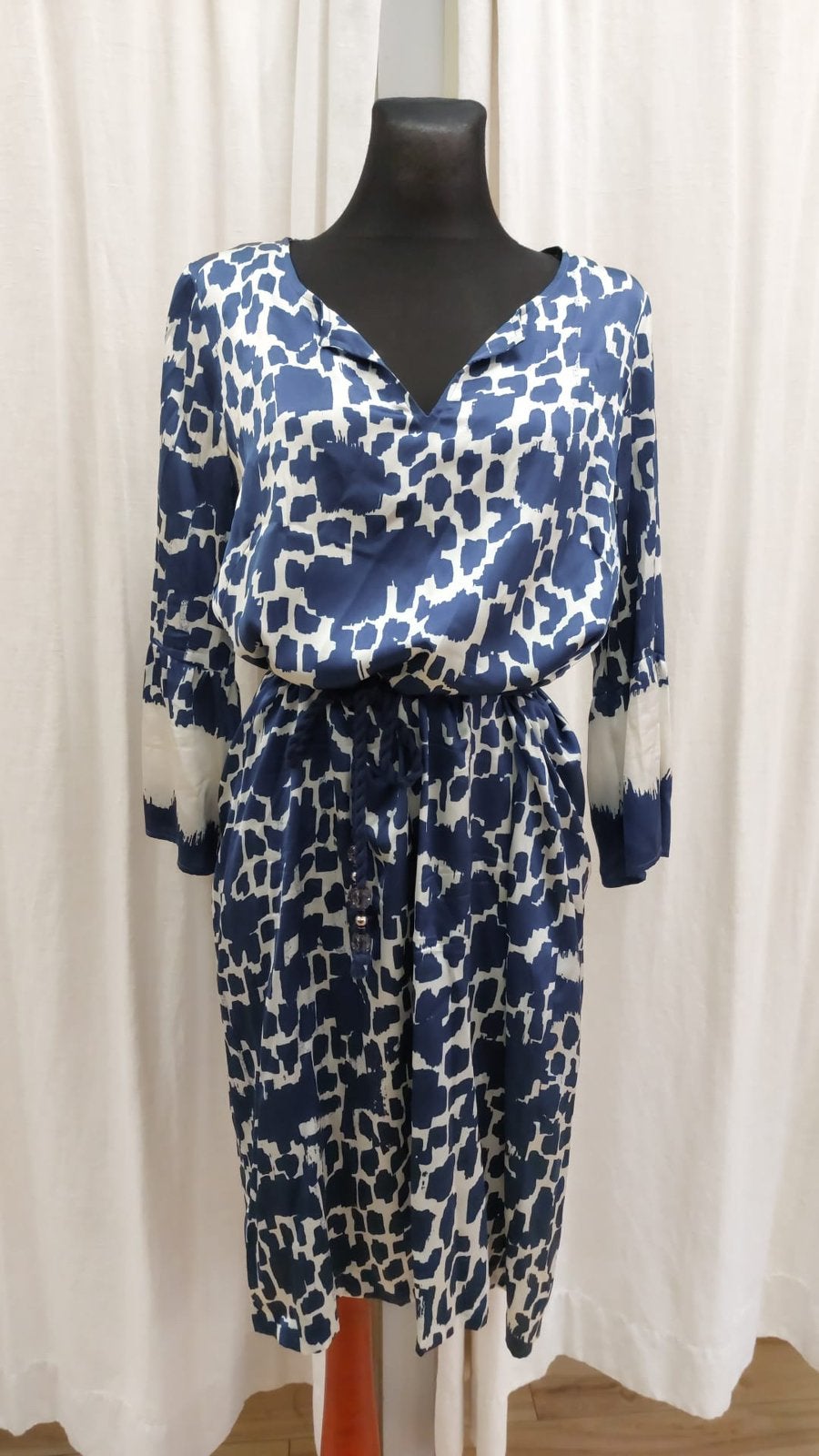 Caroline Biss jurk maat 40 zijde, Kleding | Dames, Maat 38/40 (M), Blauw, Ophalen of Verzenden, Zo goed als nieuw