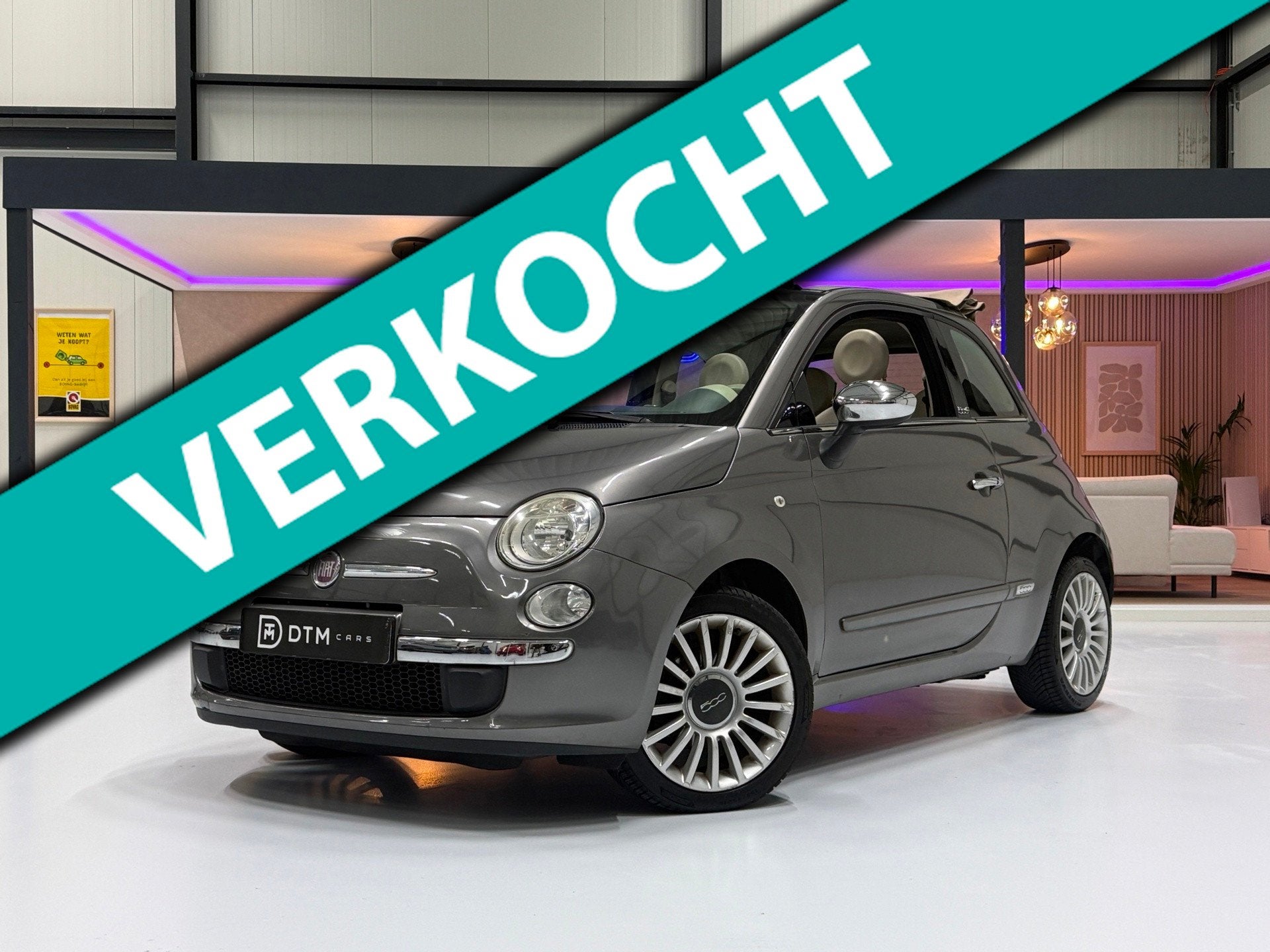 Fiat 500 C 0.9 TwinAir Lounge |NAP | Airco | Radio | Sportst, Auto's, Fiat, Gebruikt, Cabriolet, 4 stoelen, Leder en Stof