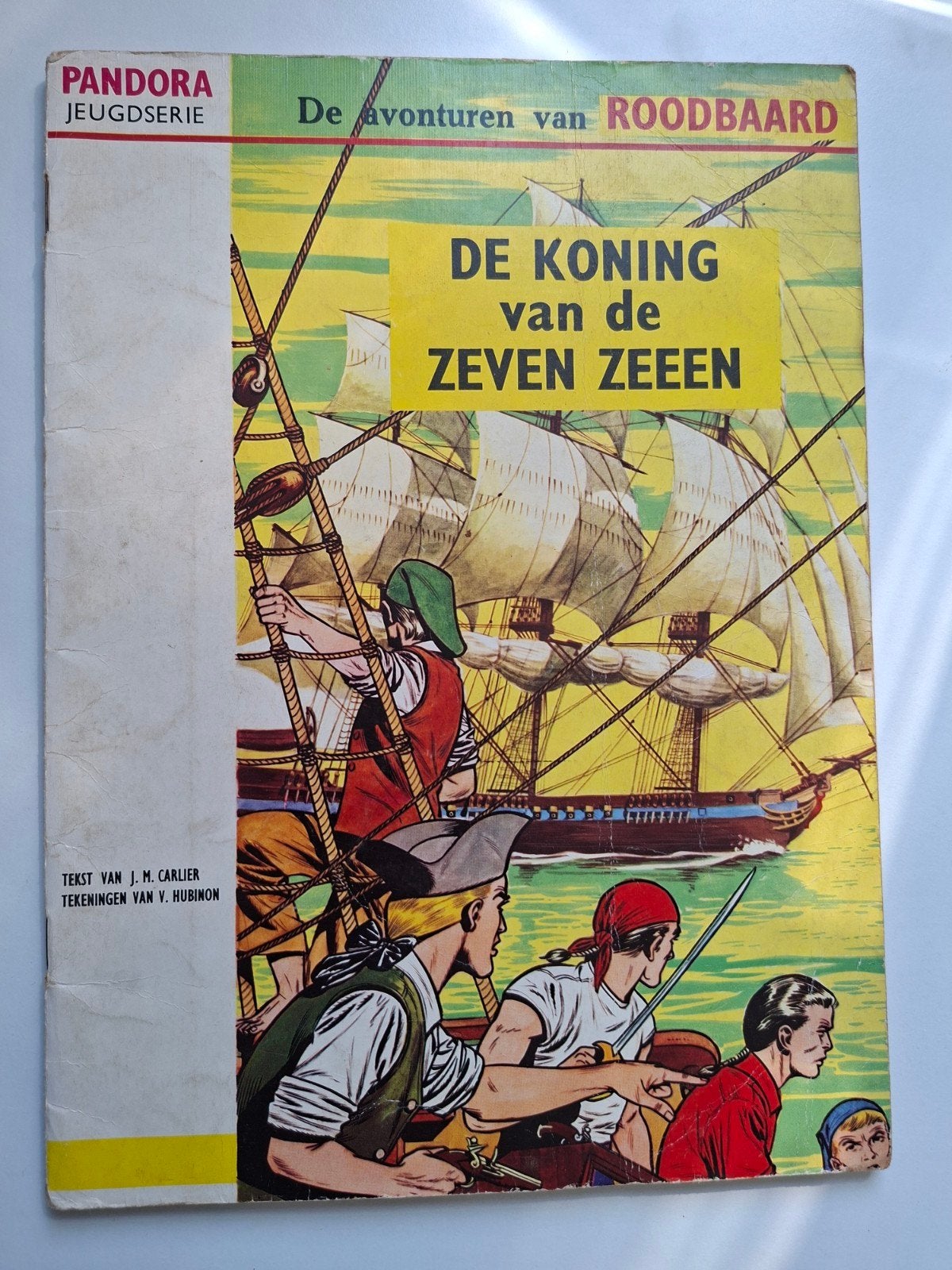 De Koning van de Zeven Zeeën - Roodbaard stripboek, Boeken, Stripboeken, Gelezen, Eén stripboek, Ophalen of Verzenden