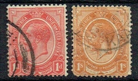 Zuid Afrika Unie 1920 Koning George, Verzenden, Gestempeld, Koningshuis
