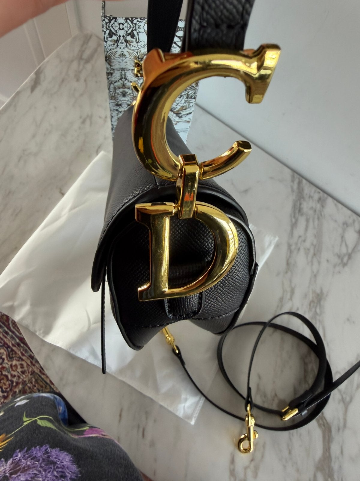 Foto 11 van Dior Saddle-tas zwart dames